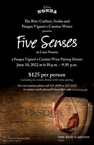 Pasqua Five Senses Dinner 